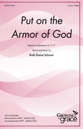 Put on the Armor of God Unison choral sheet music cover